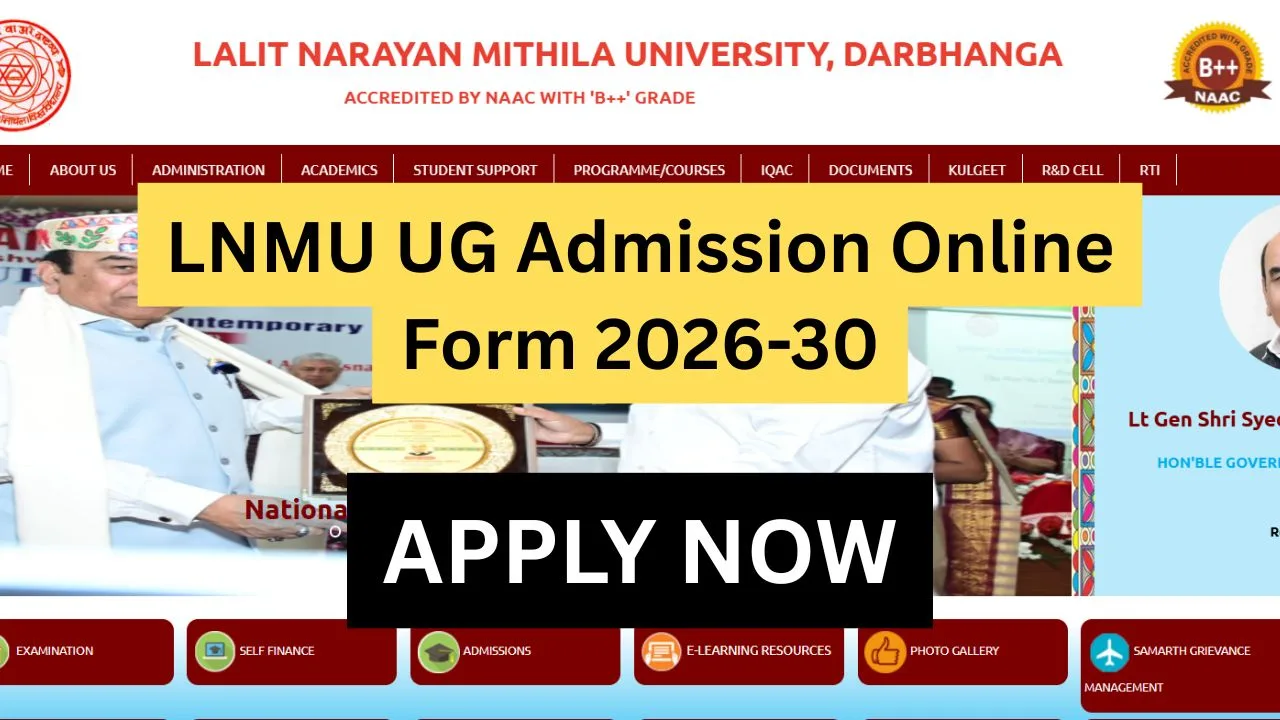 LNMU UG Admission Online Form 2026-30